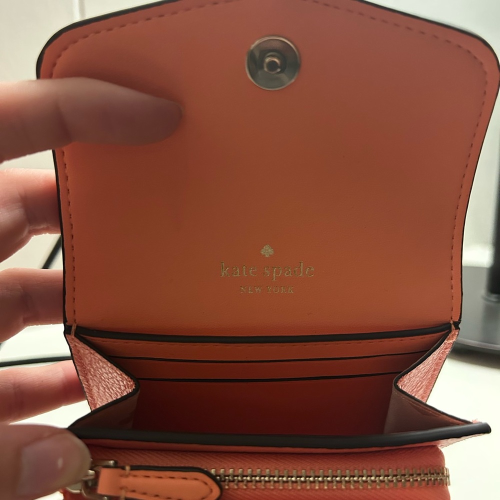 kate spade Coral wallet with Gold Accent - Picture 3 of 3